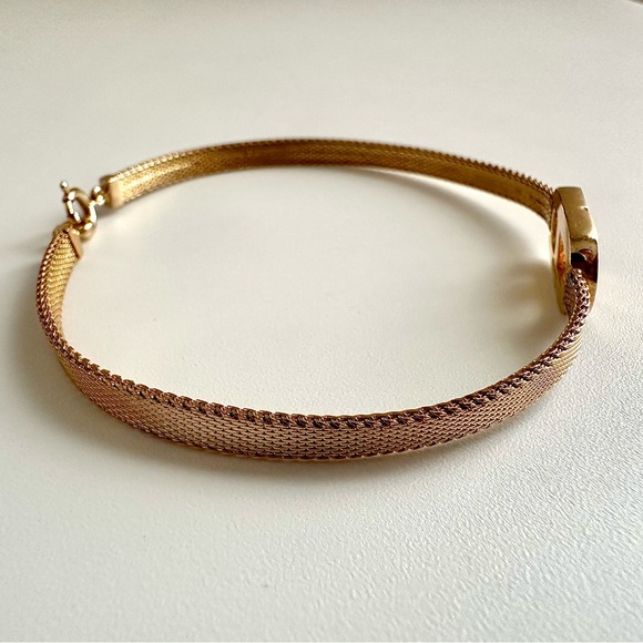 ✨CHRISTIAN DIOR Vintage CD Logo Chain Link Bracelet Gold - Picture 7 of 14